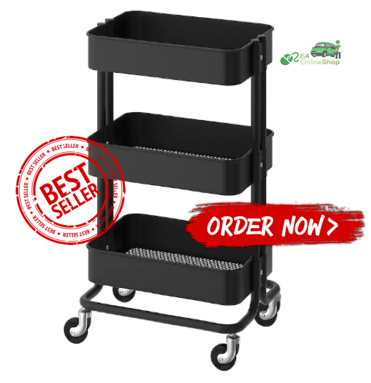 Trolley / Black / 35x45x78 cm / Troli