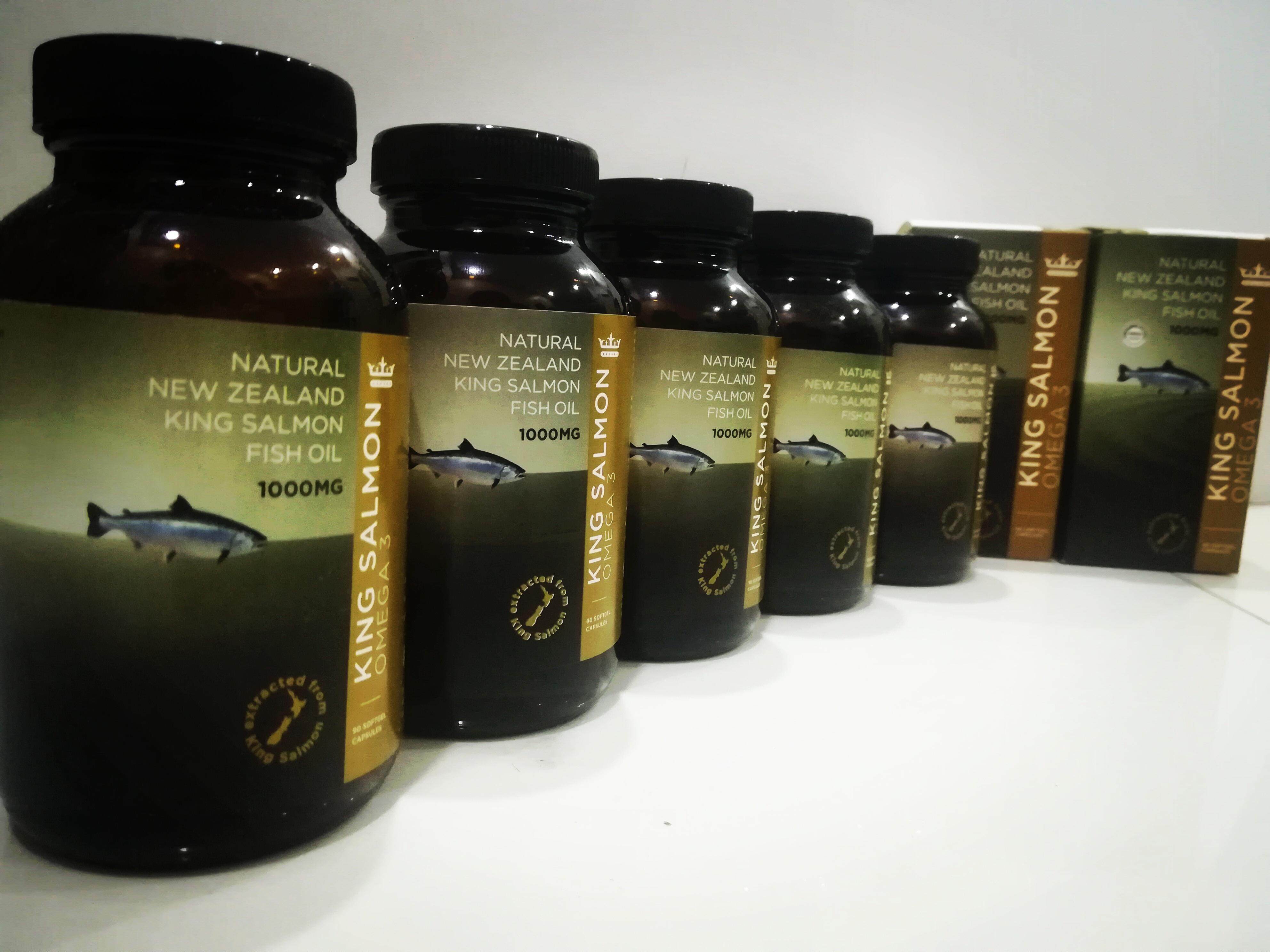 100 Pure New Zealand King Salmon Fish Oil (PREMIUM QUALITY)