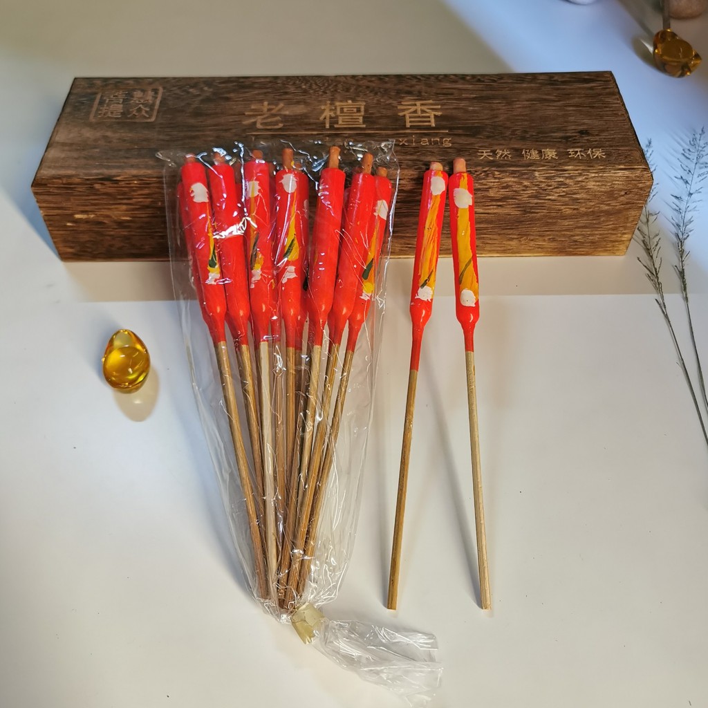 福安神纸料＃脚烛 有脚蜡烛 花六 1两 光亮 耐燃 不流蜡
