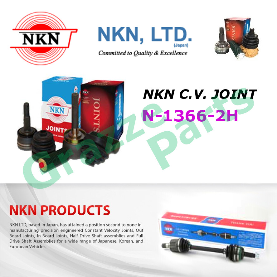 NKN C.V. CV Constant Velocity Joint Outer for N-1366-2H Toyota Vios NCP93 (26Tx55.6x23T)