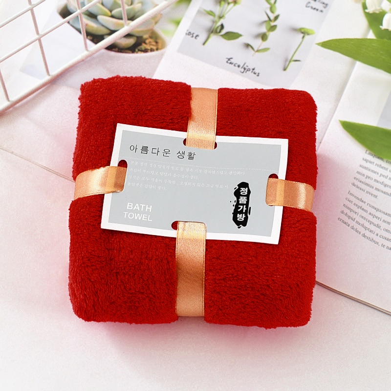 (35x75cm) Face Towel Cotton Bath Towel Gift Wedding Door Gift Tuala Muka Mandi 浴巾面巾结婚礼品
