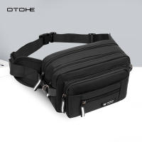 OTOHE Men Waist Bag Shoulder Bag Chest Bag Fashion Cross Body Bag Oxford Waterproof Bag Multi Layer Large Capacity Leisure Bag Street Bag Casual Bag Lightweight Messenger Bag Travel Bag Sports Bag