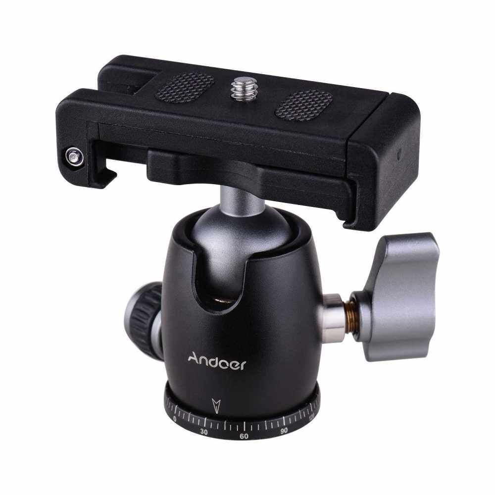 Andoer Tripod Camera Ball Head 360 Swivel Panorama Rotating with