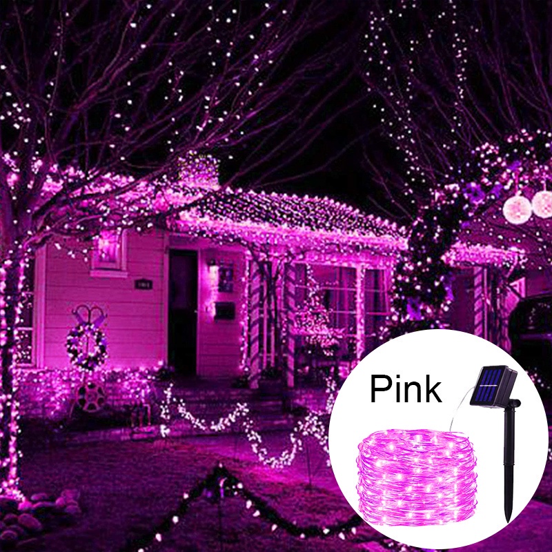 Solar LED String Light Christmas Fairy DIY Light Twinkle Starry String Copper Wire Light Outdoor Waterproof 圣诞灯串