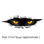 Cat Eyes Peeking Car Sticker - Waterproof Monster Auto Accessories