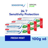[Value Pack] Sensodyne Fresh Mint 24/7 Sensitivity Protection Fluoride Toothpaste Twin Pack (100g x 6)