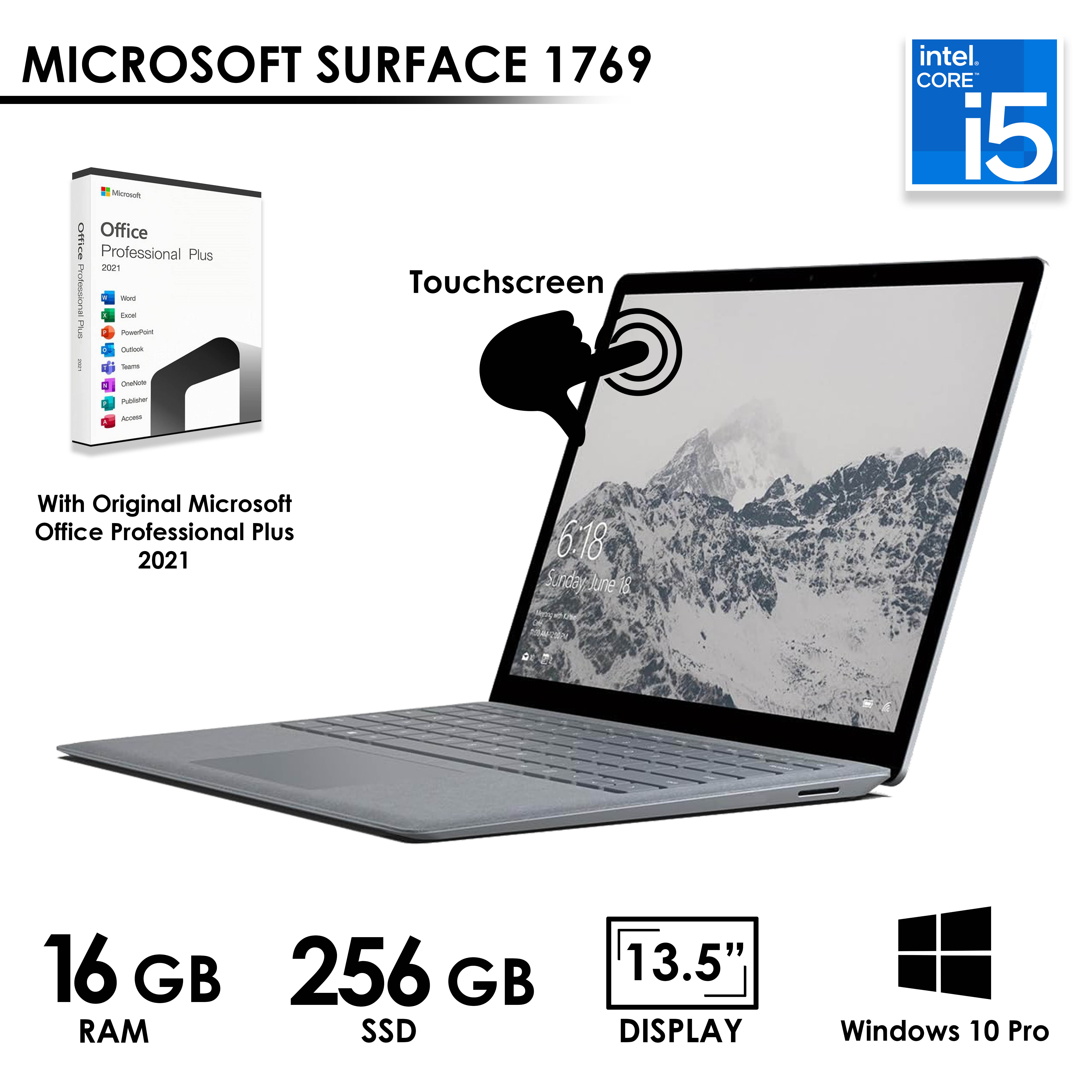 Microsoft Surface Laptop 1769 - Intel Core i5 - 8th Gen - 16GB RAM