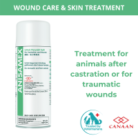 ANISAMEX Wound Care Aerosol Spray Treatment for Animals After Castration & Traumatic wounds