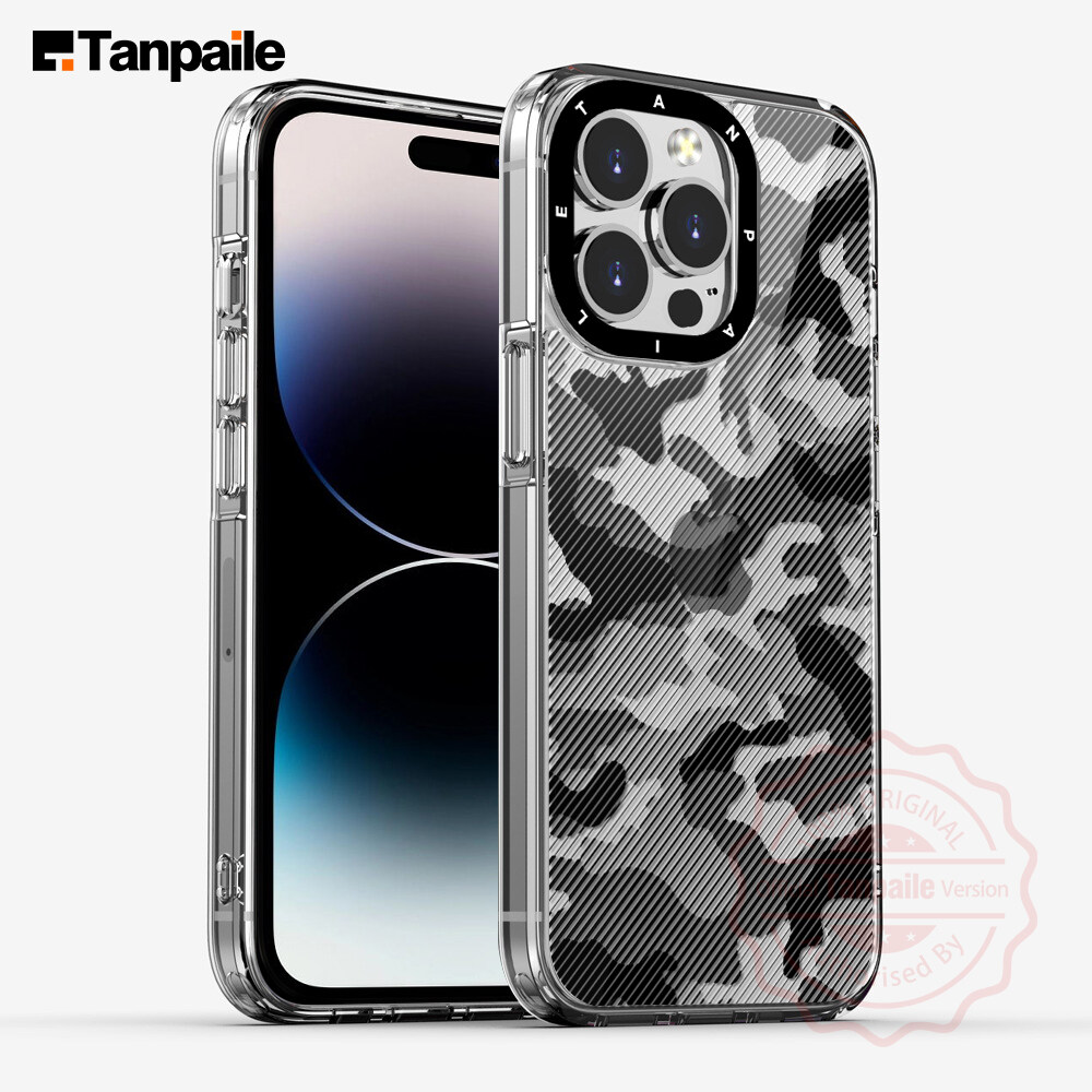 Tanpaile hoa văn Camo mờ chống sốc Trường Hợp Đối Với iPhone 15 14 13 12 11 Pro Max Cộng Với Mini Sa