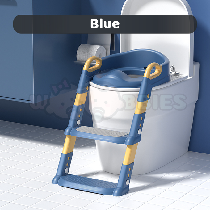 Woobbies Toilet Bowl Potty Training Ladder Seat Adjustable Folding Toilet Trainer Ladder Chair Tangga