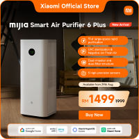New Xiaomi Mijia Air Purifier 6 Plus | Up to 91㎡ Coverage UVC Sterilisation SGS Allergen Removal 5-Layer Filtration Smart Control