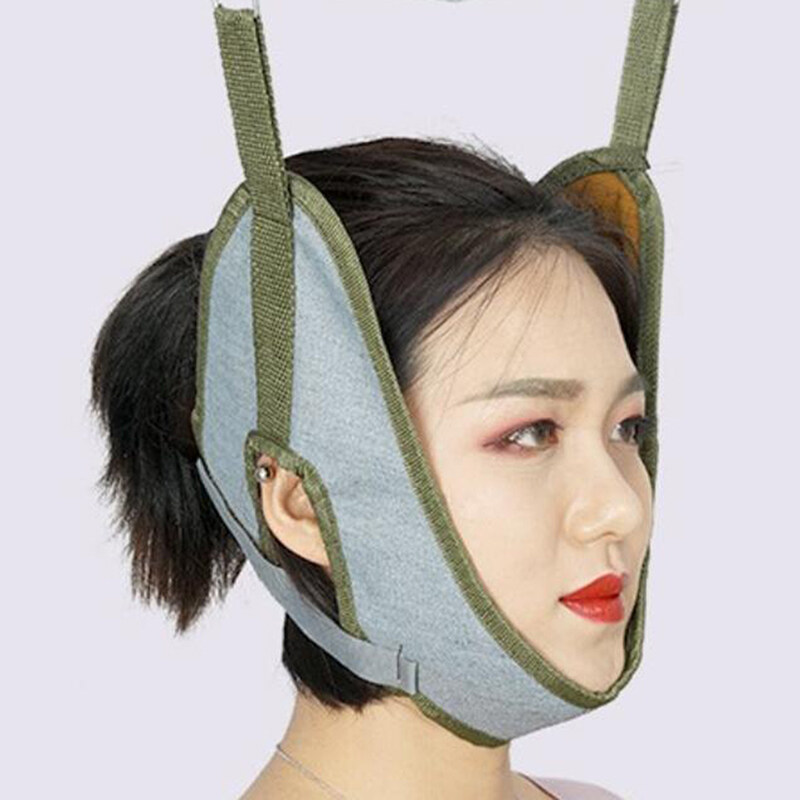 hang qiao shop Cervical Traction Belt Neck Stretcher Band Medical