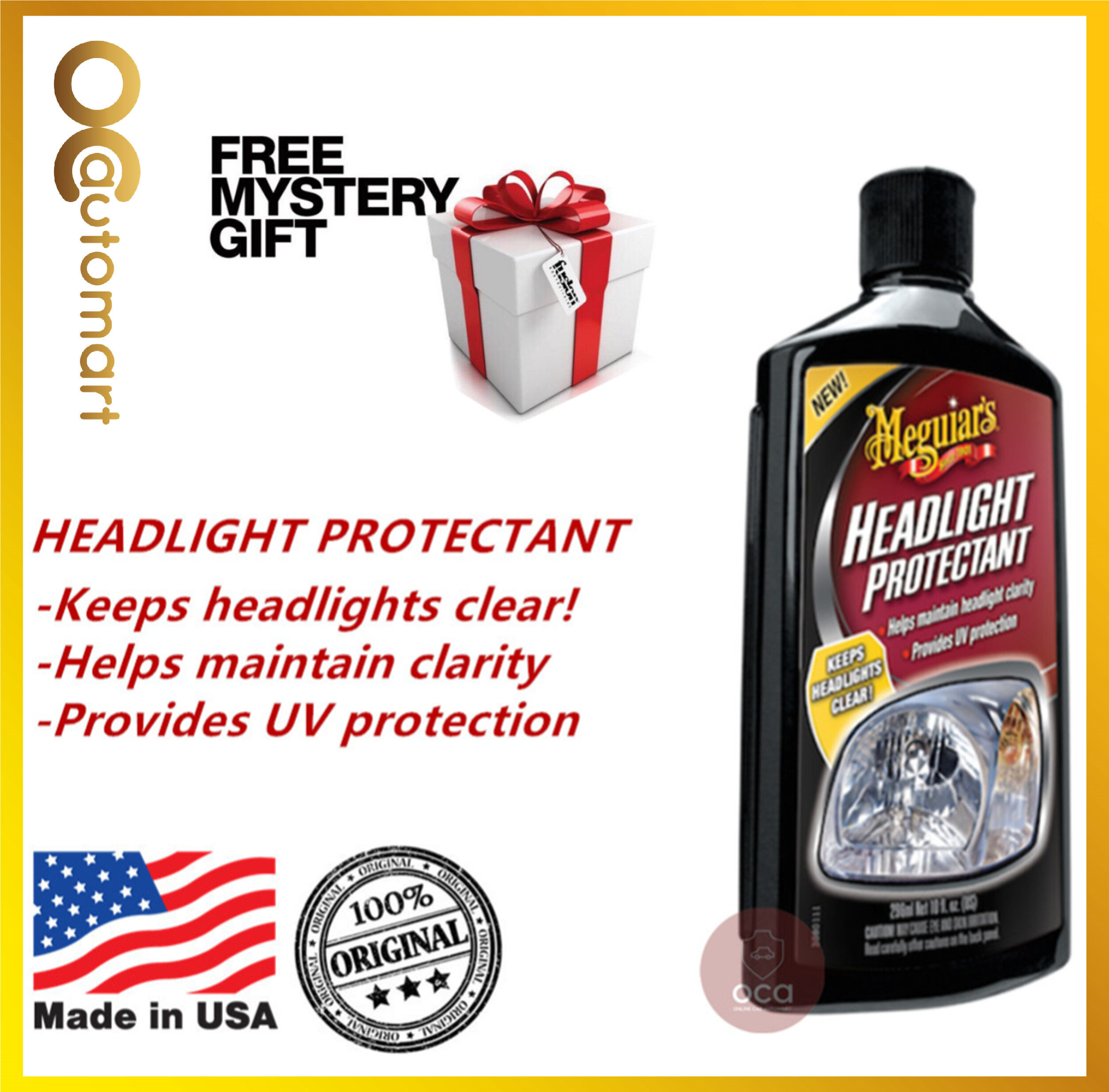 ( Free Gift ) Meguiar's / Meguiar Headlight protectant Headlamp Polish G17110