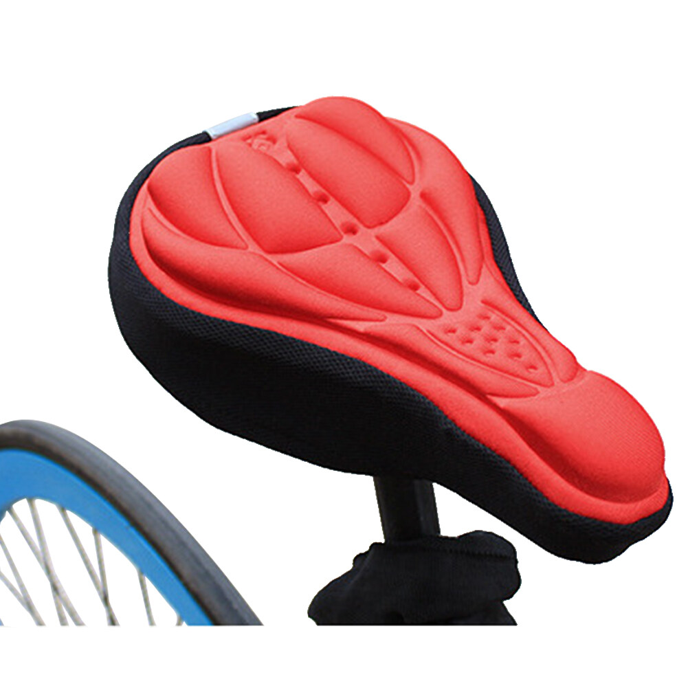 3D Breathable Bicycle Seat Cover Embossed High-elastic Cushion Perfect Bike Accessory