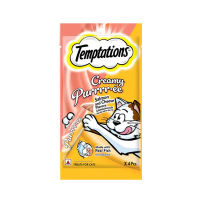 Temptations Creamy Purrrr-ee Cat Treats (12gX4pcs) Treat Lick Puree Pure Temptation