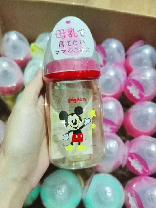 Pigeon PPSU Wide Neck PPSU Bottle 160ml & 240ml Nipple SS/M/L Limited Edition Diseny Milk Bottle/ Botol Susu P1geon Nipple Puting Teat Newborn Baby Kids/ 贝亲奶瓶