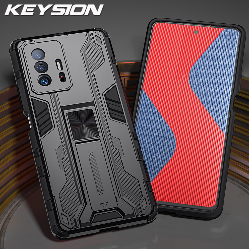 Keysion Ốp chống sốc cho Xiaomi Mi 11 11T 11T Pro 5G Đứng Điện Thoại Ốp lưng cho Xiaomi Mi 10T 10T P