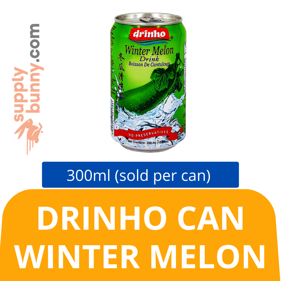 Drinho Can Winter Melon 300ml (sold per can) 顶好罐装冬瓜茶饮料 PJ Grocer Melon Sejuk Tin