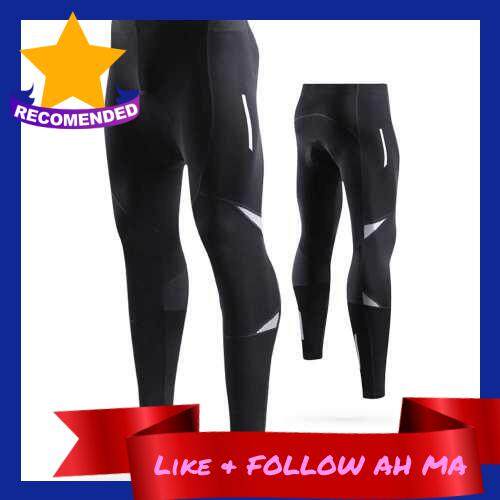 Best Selling Lixada Men\'s Reflective Bicycle Pants Gel Padded Cycling Compression Tights Leggings Outdoor Riding Bike Pants (3Xl)
