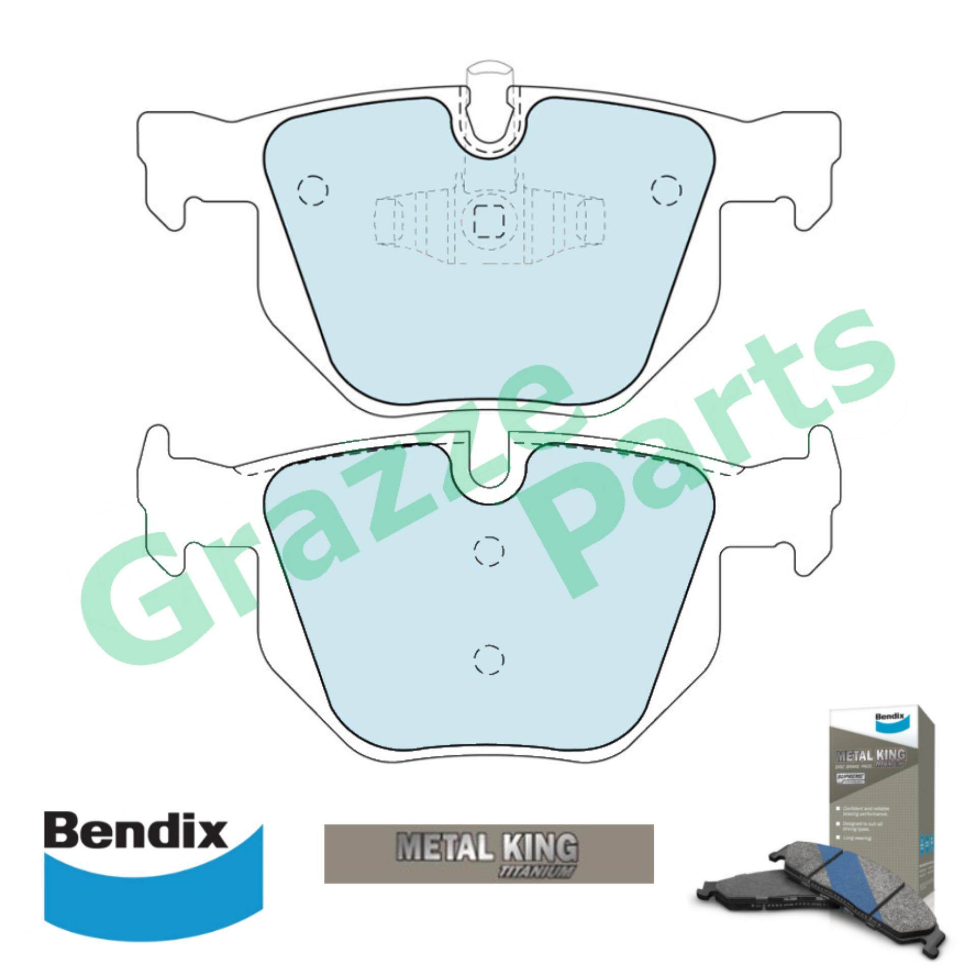 Bendix Metal King Titanium Disc Brake Pad Rear for DB1864 BMW E90 E91 318i 325i 330i 335i 525i X1