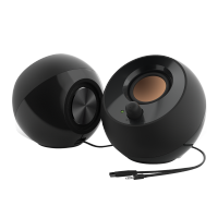 Creative Pebble 2.0 - USB-Powered Desktop Speakers with Far-Field Drivers and Passive Radiators for Pcs and Laptops