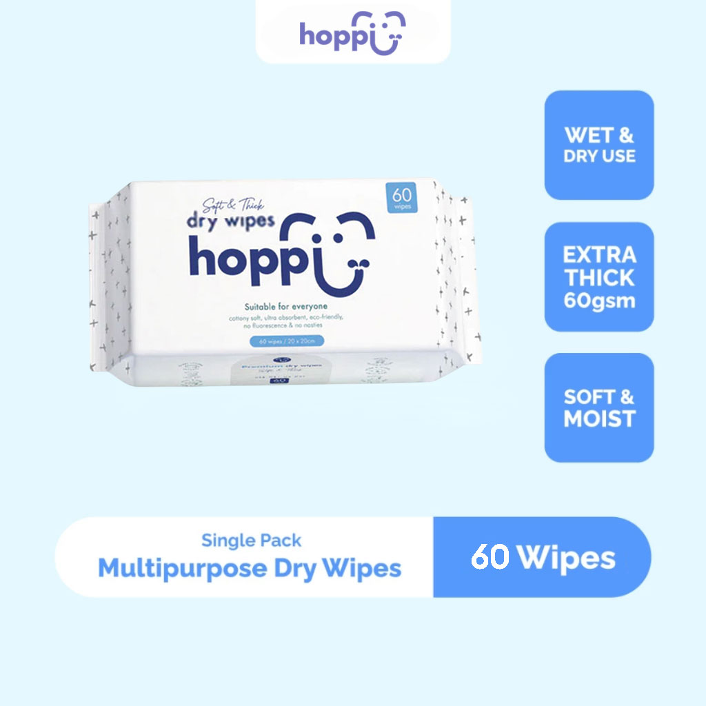 HOPPI DRY WIPES 60S
