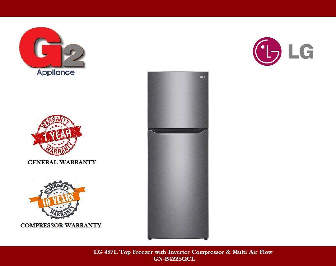 LG 427L Top Freezer with Inverter Compressor & Multi Air Flow GNB422SQCL