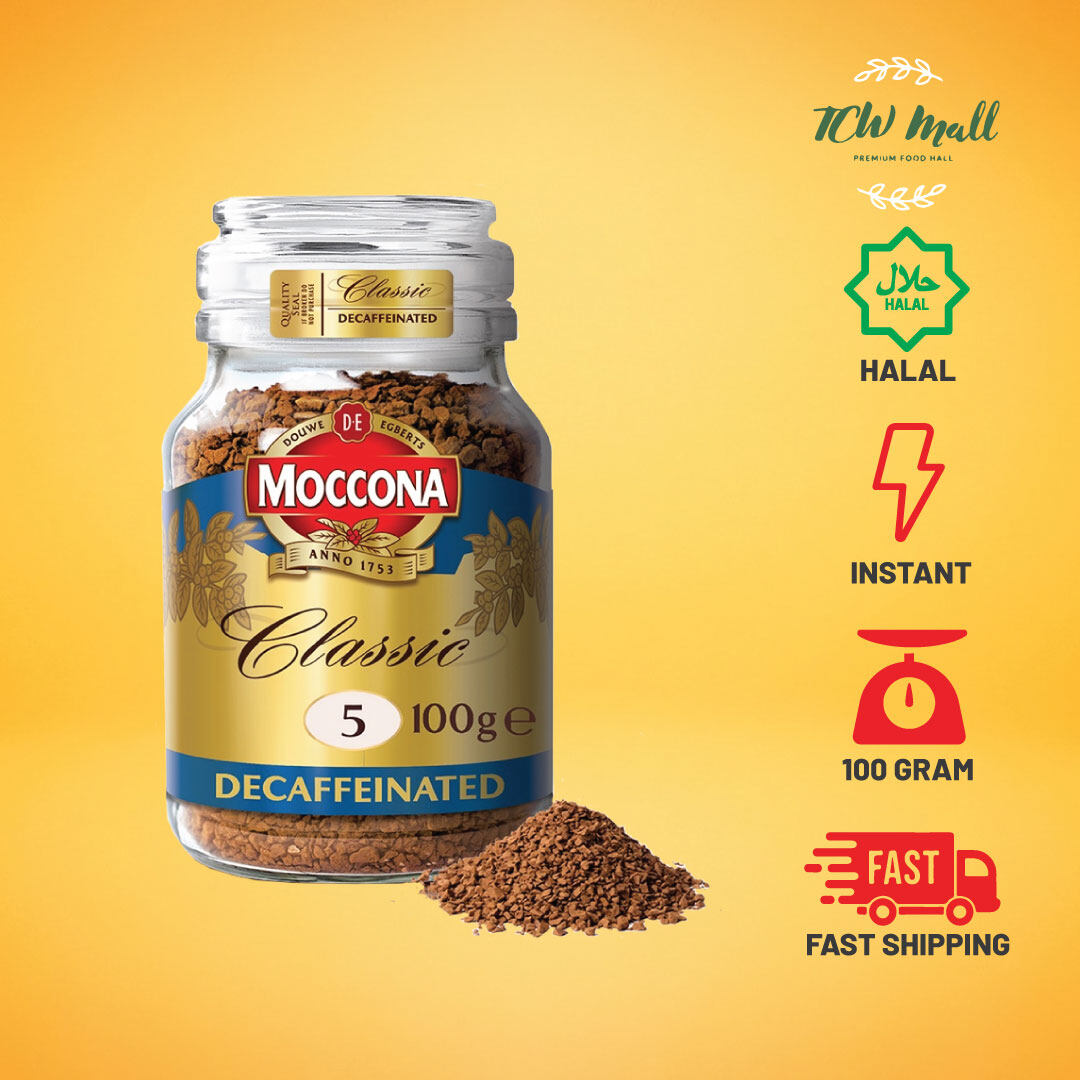 Moccona Classic Decaffeinated Freeze Dried 5 Coffee 100g x 1