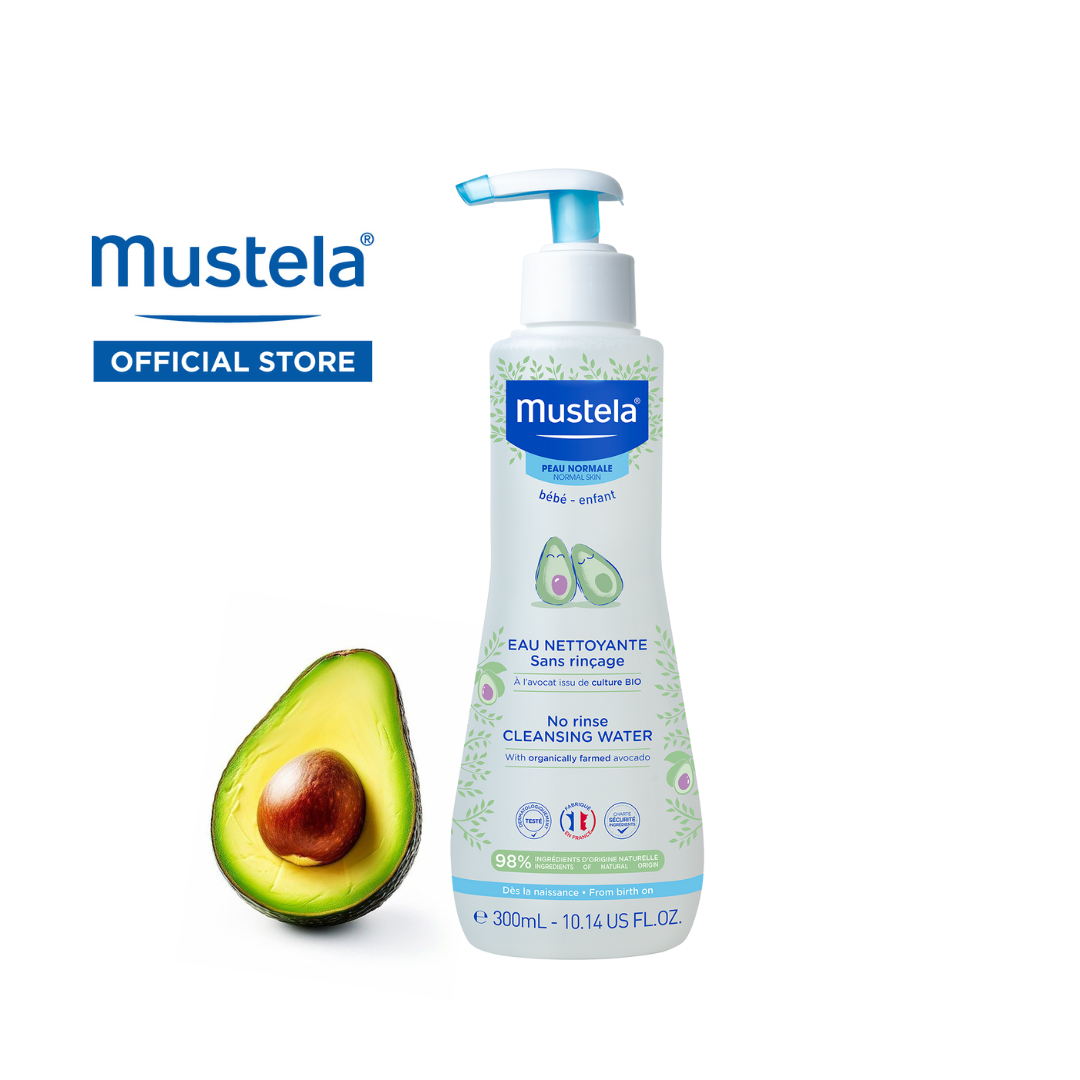 MUSTELA No-Rinse Cleansing Water With Organically Farmed Avocado for Normal Skin (300ML / 10.14fl.oz)