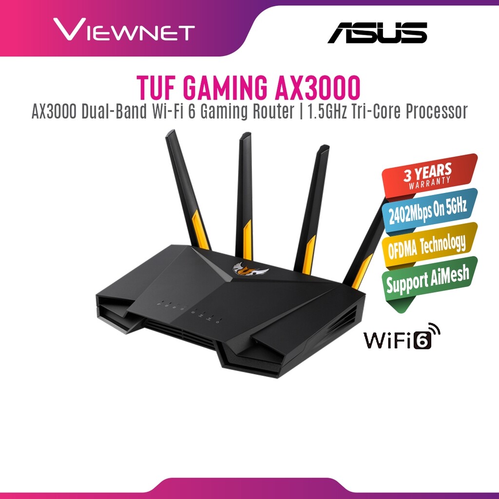 ASUS TUF GAMING AX3000 WiFi Router RT-AX3000 AiMesh Wireless AX WiFi 6 for Unifi