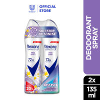 Rexona Women Spray Deodorant Free Spirit Twinpack 2x135ml
