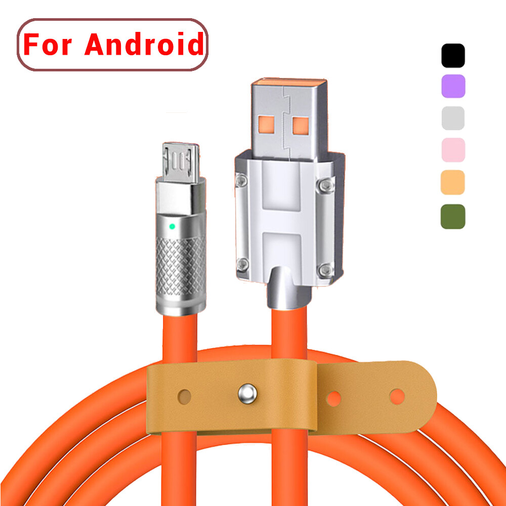 Cáp 2m 1m cáp sạc nhanh micro usb/type-c cho max samsung xiaomi dây usb dây data cáp sạc 120w sạc usb data