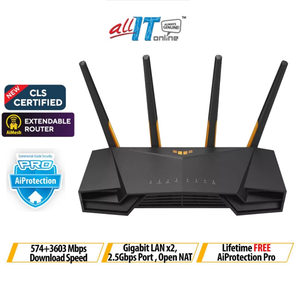 ASUS TUF GAMING Pro AX4200Q Gigabit WiFi 6 2.4G 5G Wireless Router 4200Mbps