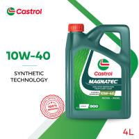 Castrol MAGNATEC 10W-40 (4L) Synthetic Technology Engine Oil API SQ/CF for Petrol and Diesel Vehicles