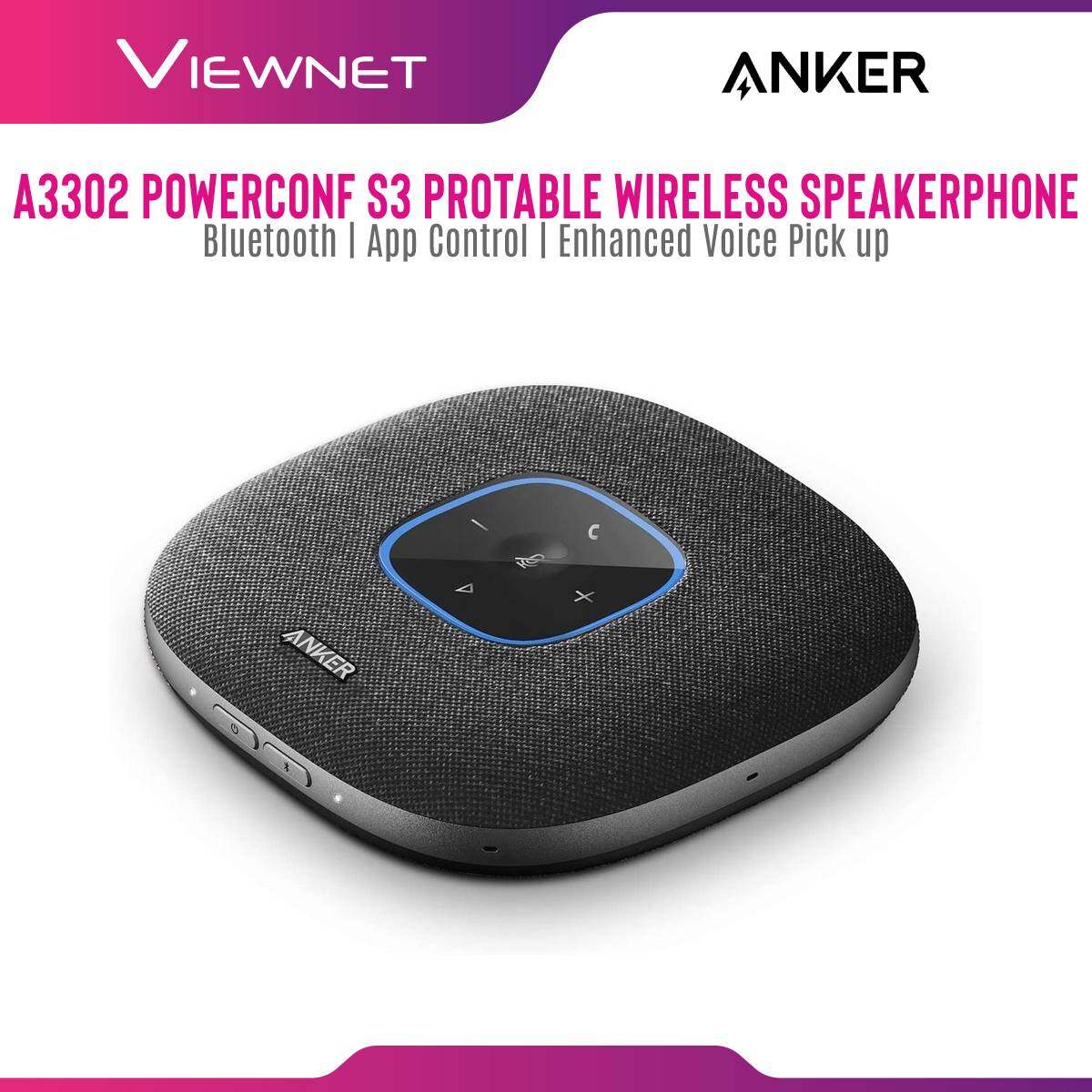 Anker A3302 Powerconf S3 Protable Wireless Speakerphone , with Build in Microphone