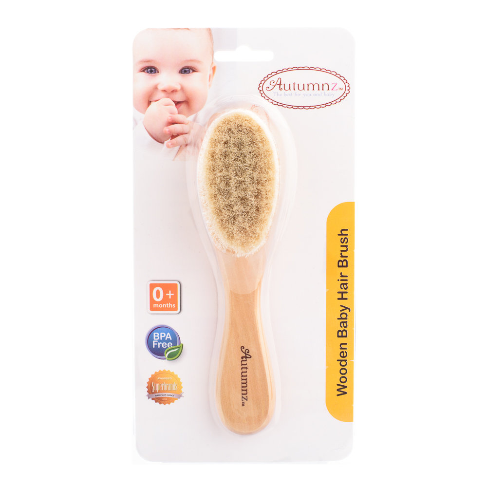 Autumnz Comb Wooden Hair Brush / Brush Set | Snapkis Baby Hair Brush