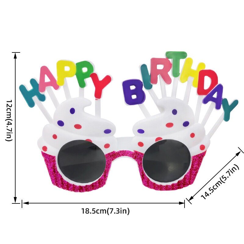 Birthday Glasses Photo Props Party Decoration Children Accessories Summer Sun Protective Glasses Party Supply