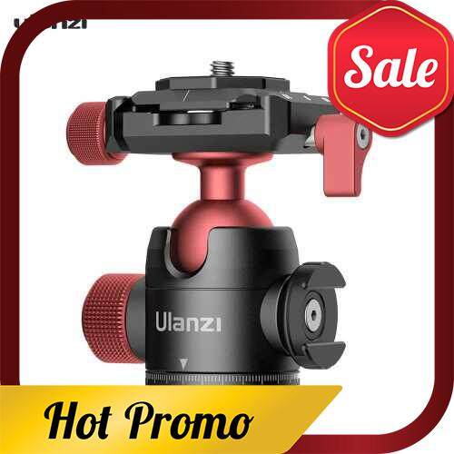 Ulanzi U-70 Mini Ball Head Dual 360 Panorama Adjusting with Cold Shoe Mount Quick Release Plate Compatible with Arca-Swiss Peak Design Quick Release (Standard)