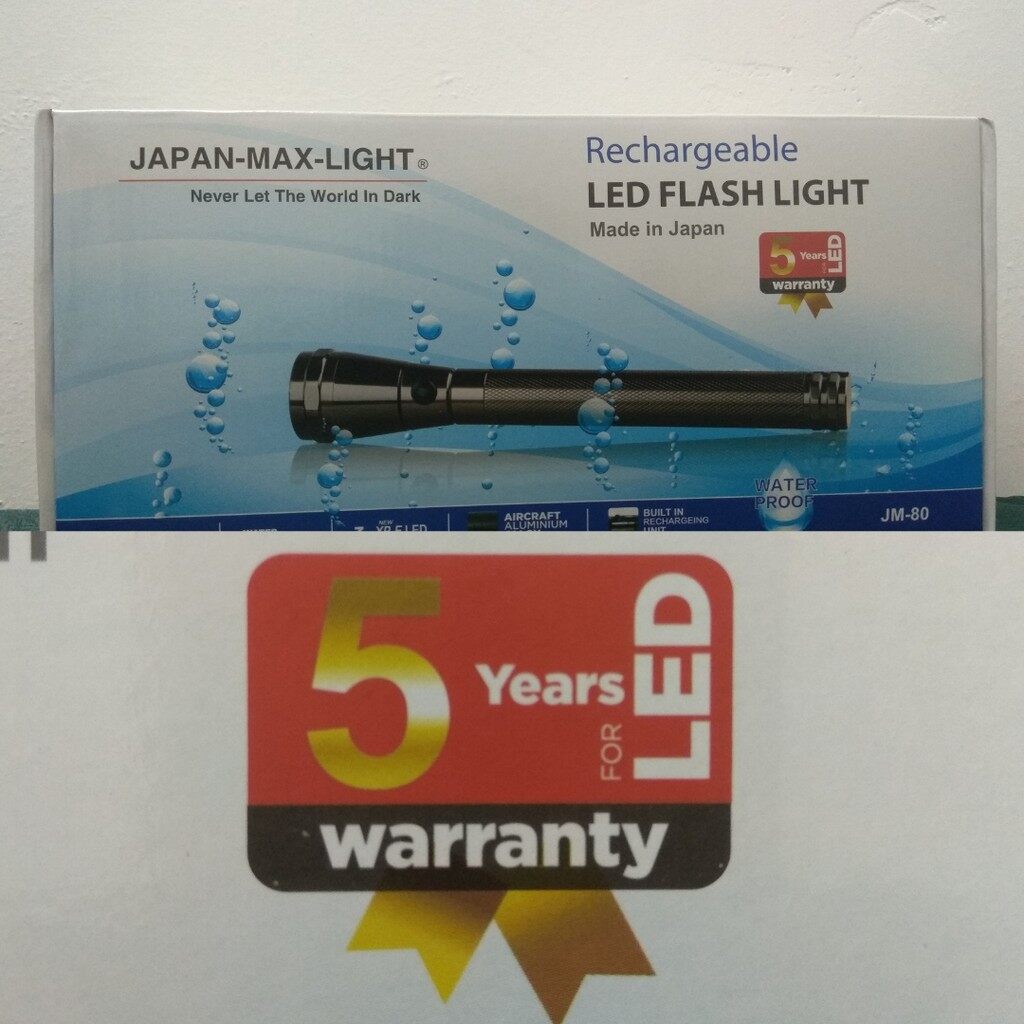 [Ready Stock ] Japan Max Torch Light SM80 High Quality ( 5 years Warranty )