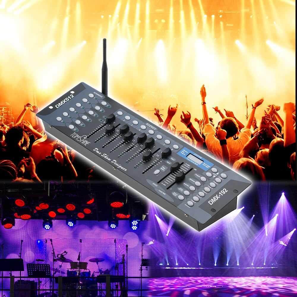 Best Selling Tomshine 192 Channels Stage Light DMX512 Wireless Controller Console with Transmitter Party DJ Disco Operator Equipment