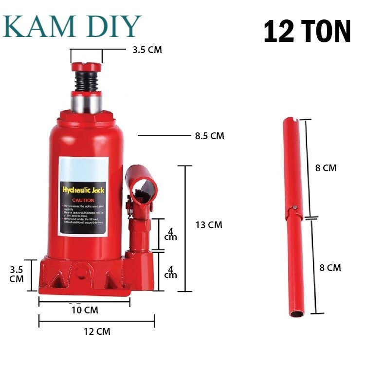Hydraulic Bottle Jack Lifting Stand Emergency Heavy Duty Vehicle Tool