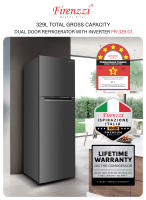 5 Stars Inverter Firenzzi 329L Refrigerator with Lifetime Warranty on the Compressor