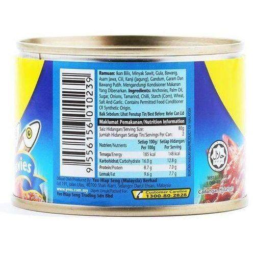 Yeo's Sambal Anchovies / Ikan Bilis 160g