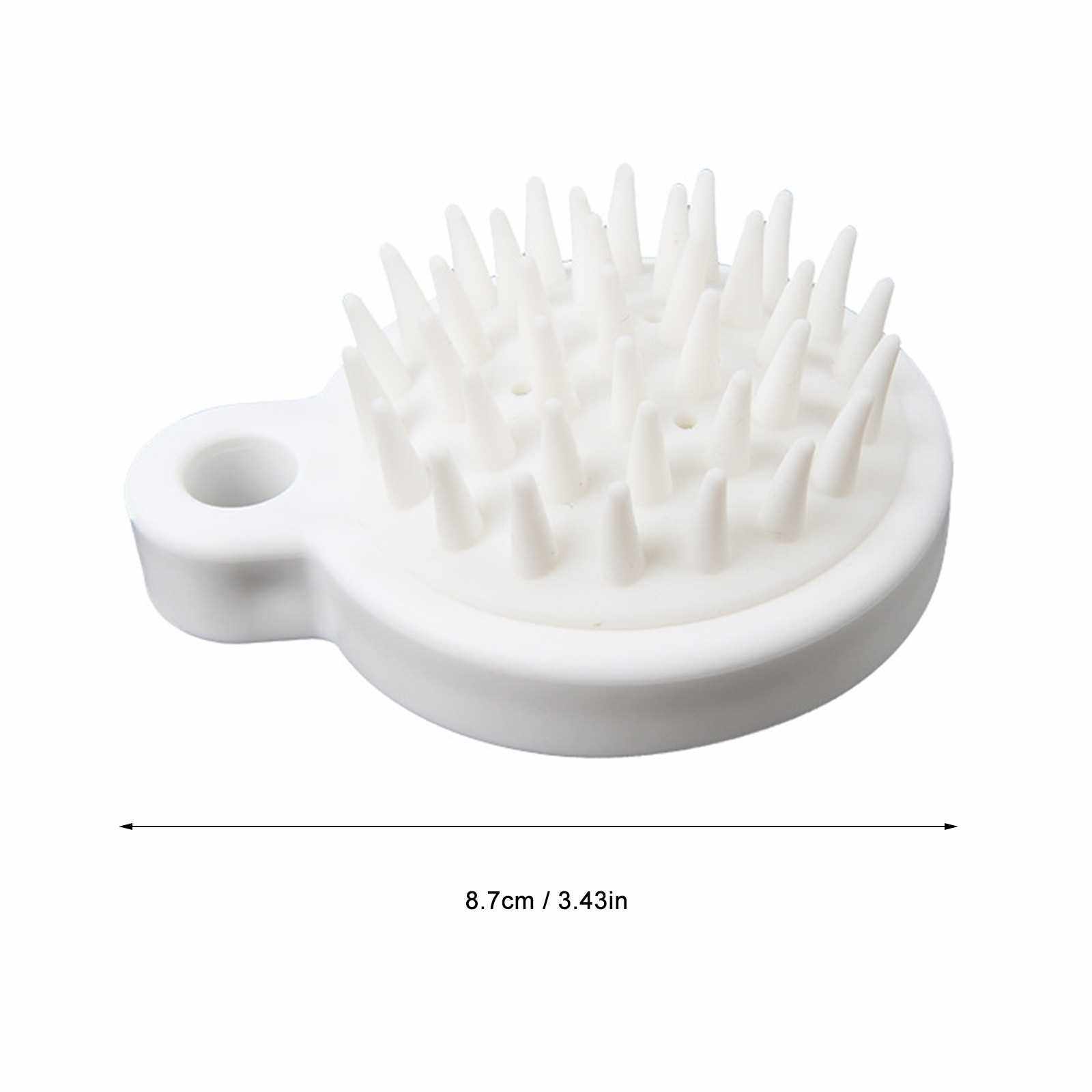 Best Selling Hair Cleaning Comb with Silicone Bristles Manual Shampoo Comb for Hair Scalp Care Massager Plastic Massage Comb (Standard)