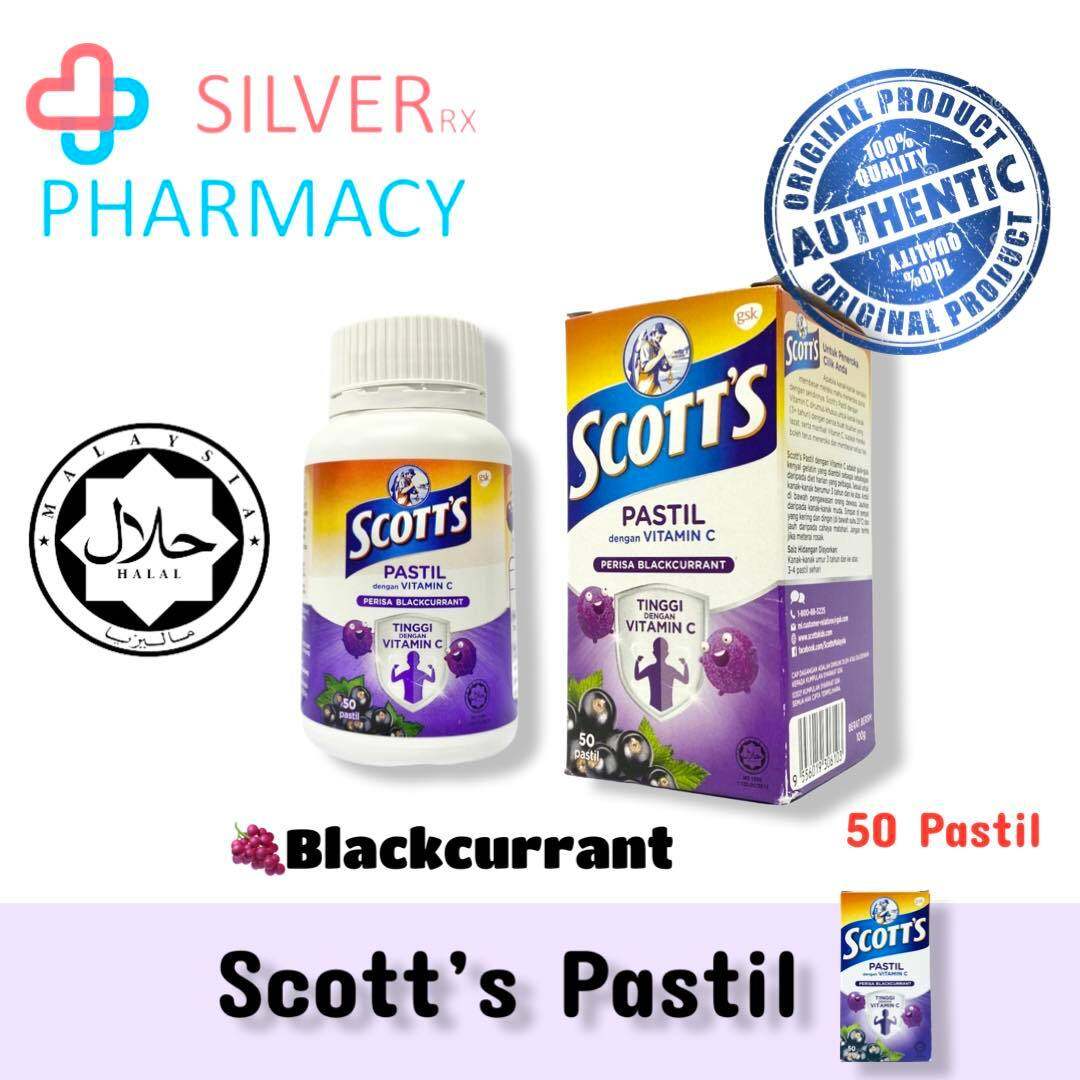 [Exp 13/03/2024] Scotts Pastil Vitamin C Orange/ Blackcurrant/ Mix Berry 50\'s