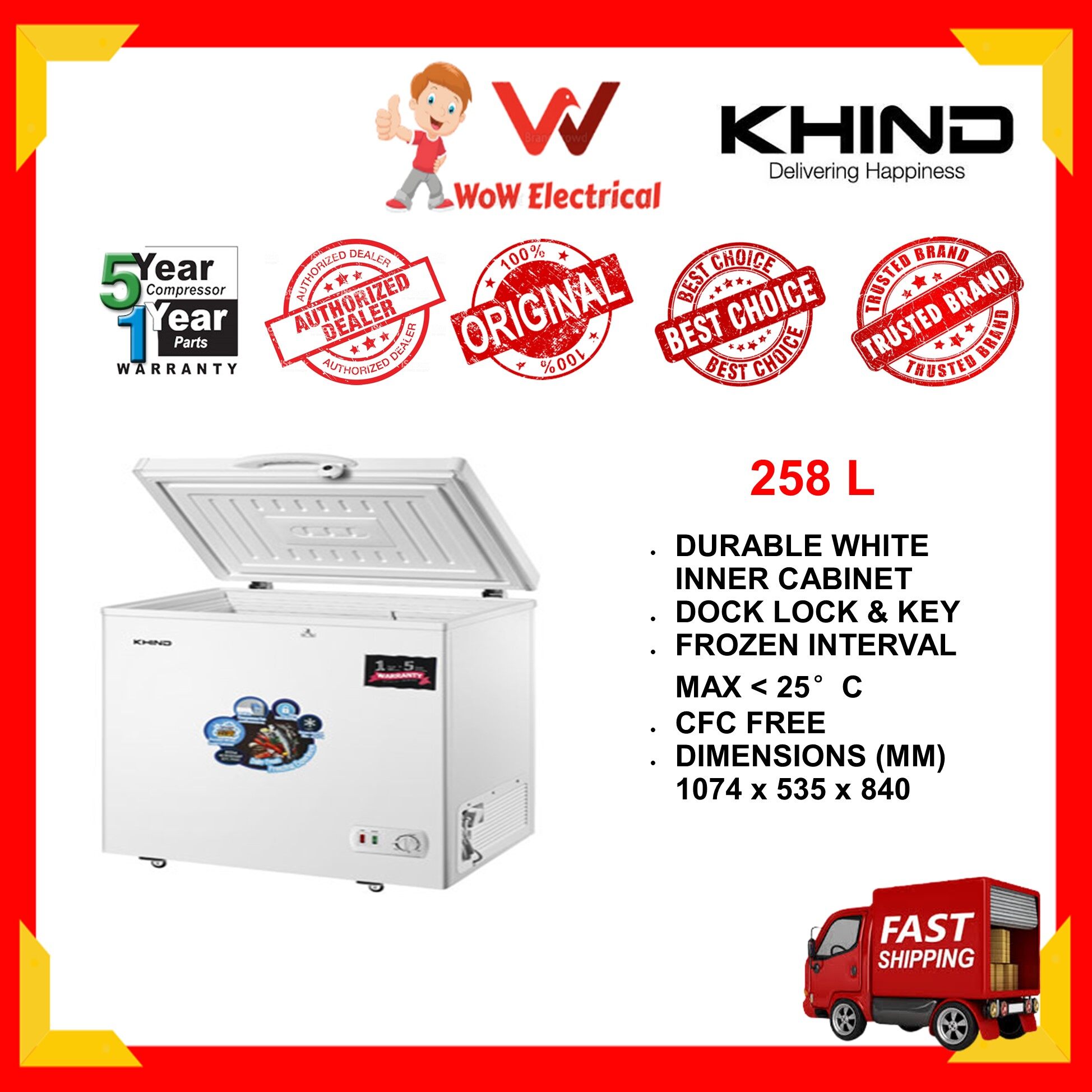 Price List Peti Sejuk Khind FZ260 Chest Freezer 258L (Toshiba/Elba/Midea/Milux/Morgan) Terkini Price List Peti Sejuk Khind FZ260 Chest Freezer 258L (Toshiba/Elba/Midea/Milux/Morgan) Terkini