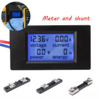 Vôn Kế DC Kỹ Thuật Số 20A/50A/100A Ampe Kế 6.5-100V Ampe Kế Màn Hình LCD 4 Trong 1 Điện Áp Dòng Điện Một Chiều Máy Phát Hiện Đồng Hồ Đo Shunt