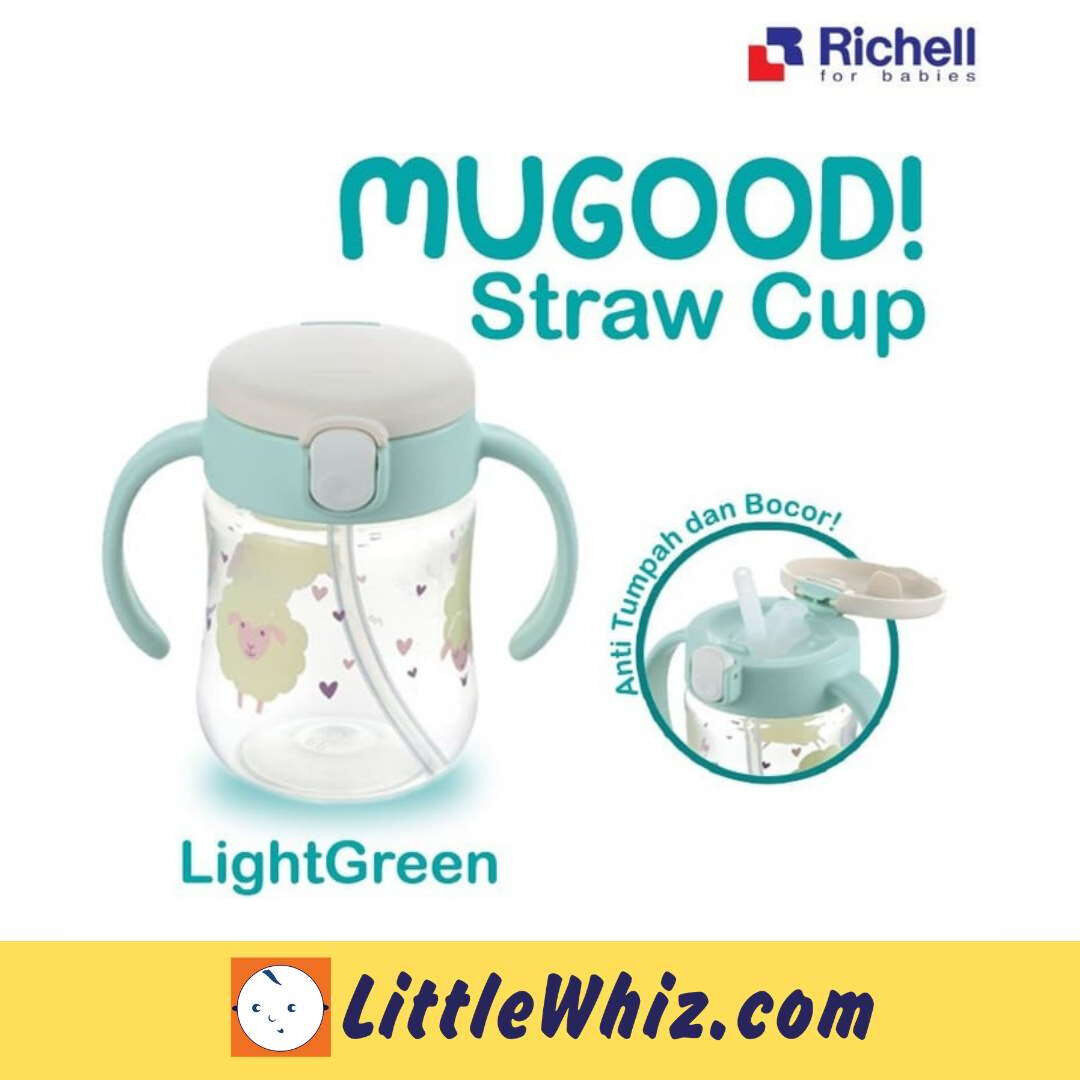 Richell Mugood! Straw Cup 200ml Drinking Cup