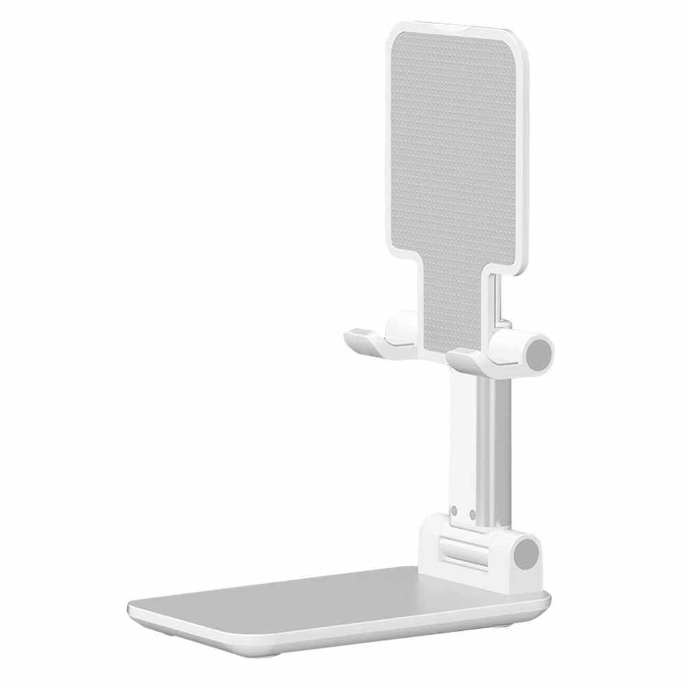 Desktop Tablet Mobile Phone Holder Stand Angle Height Adjustable Foldable Cell Phone Stand Compatible with All Mobile Phone/Tablet (White)