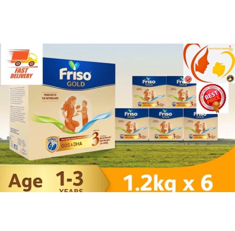 Friso Gold Step 3 (1.2kg x 6) New Packing(2025)